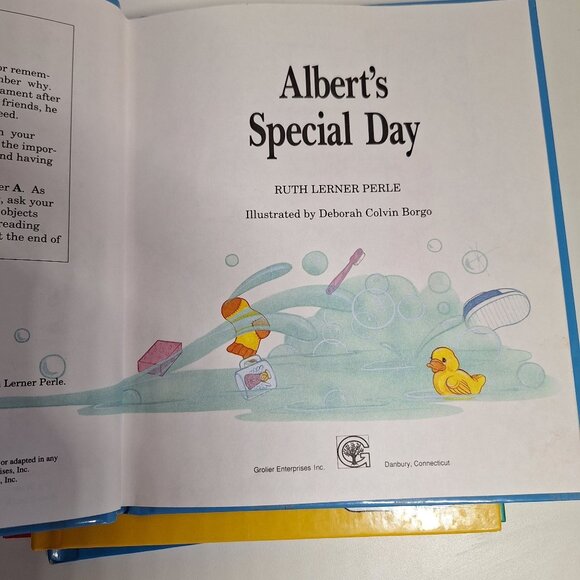 6 AlphaPets Book Lot A, B, C, D, F, G Grolier Vintage Hardcover Alphabet Books - Picture 10 of 12